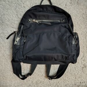 Black Nylon Backpack - Casual Everyday Bag